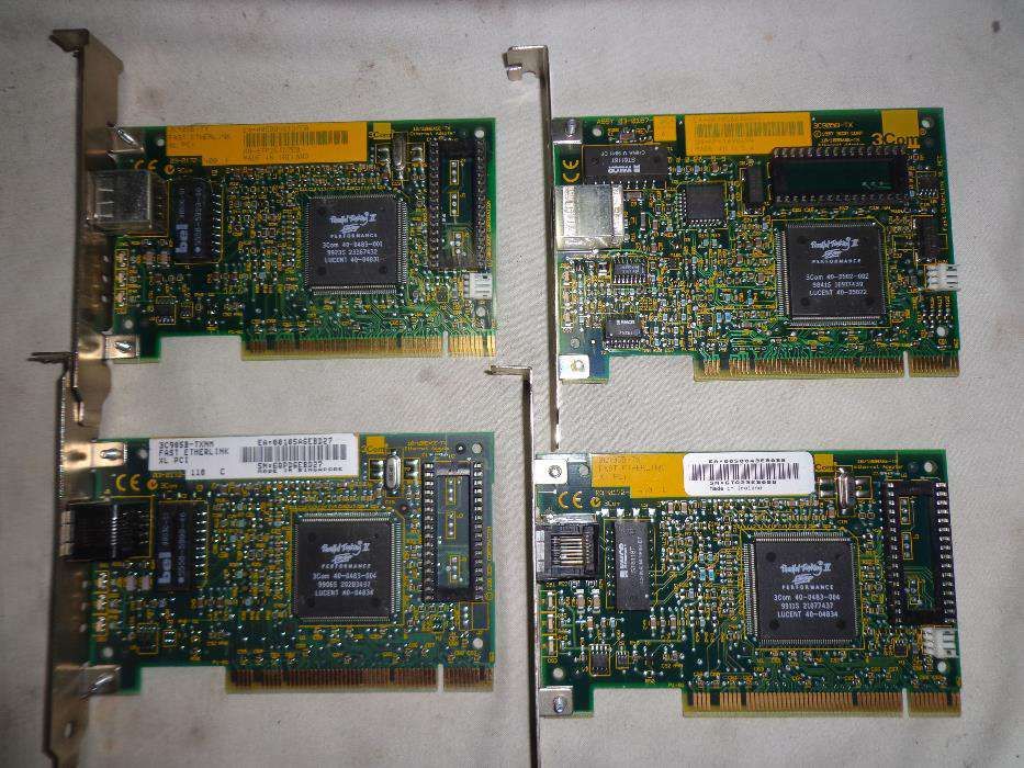 Placas PCI/ISA graficas,som e rede,tv,usb