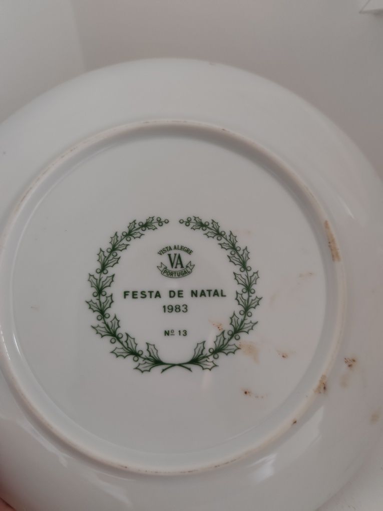 Pratos Natal vista alegre edições limitadas
