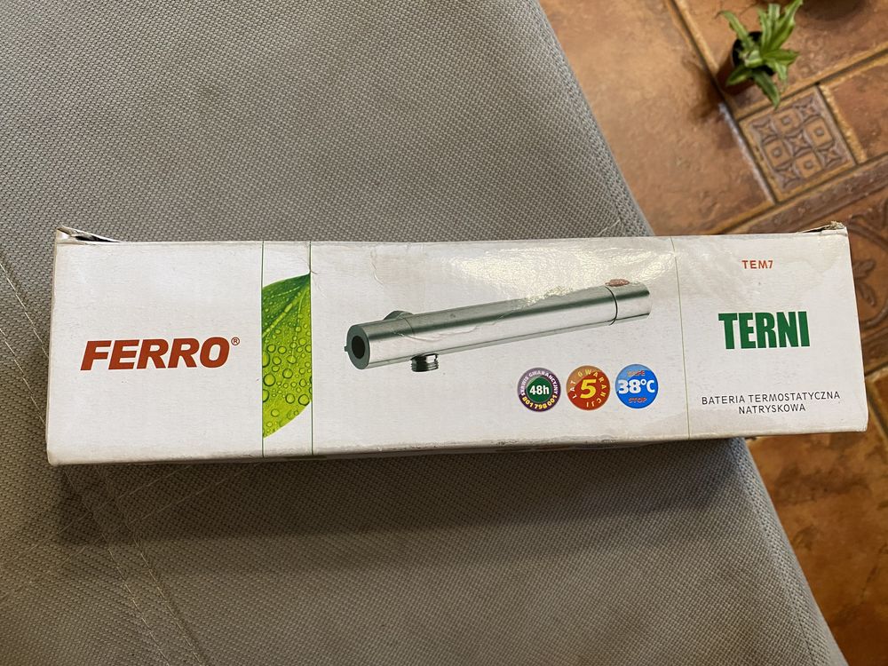 Bateria termostatyczna natryskowa ścienna Ferro TEM7 nowa