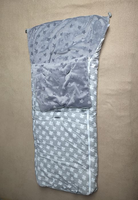 Śpiworek do wózka/fotelika zimowy, ciepły 115cm długi
