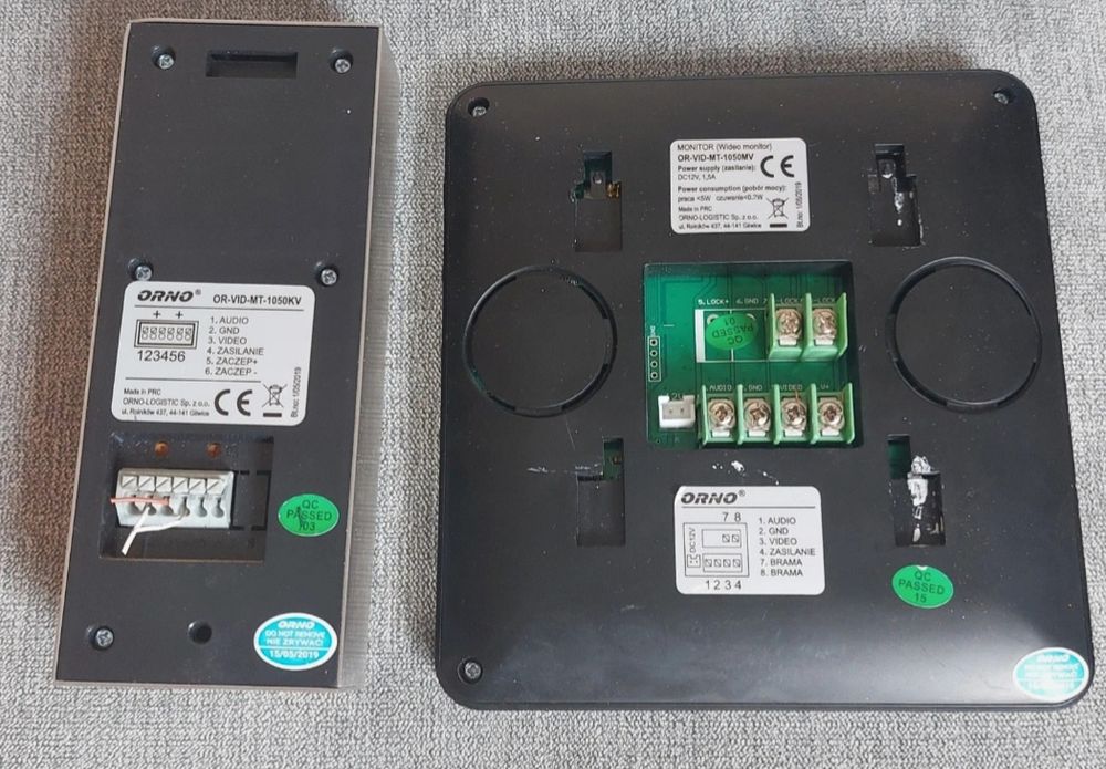 Wideodomofon Zestaw ORNO DUX OR-VID-MT-1050MV