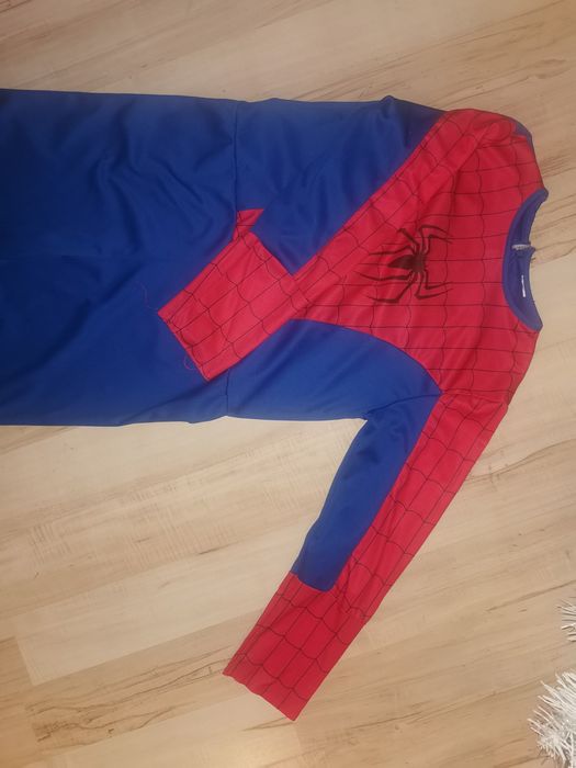 Strój karnawałowy spiderman kombinezon