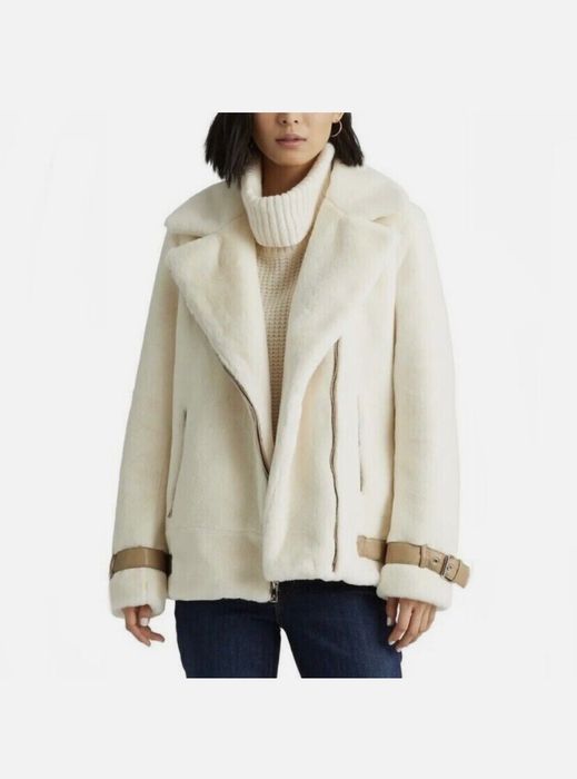 Ralph Lauren еко-шуба біла