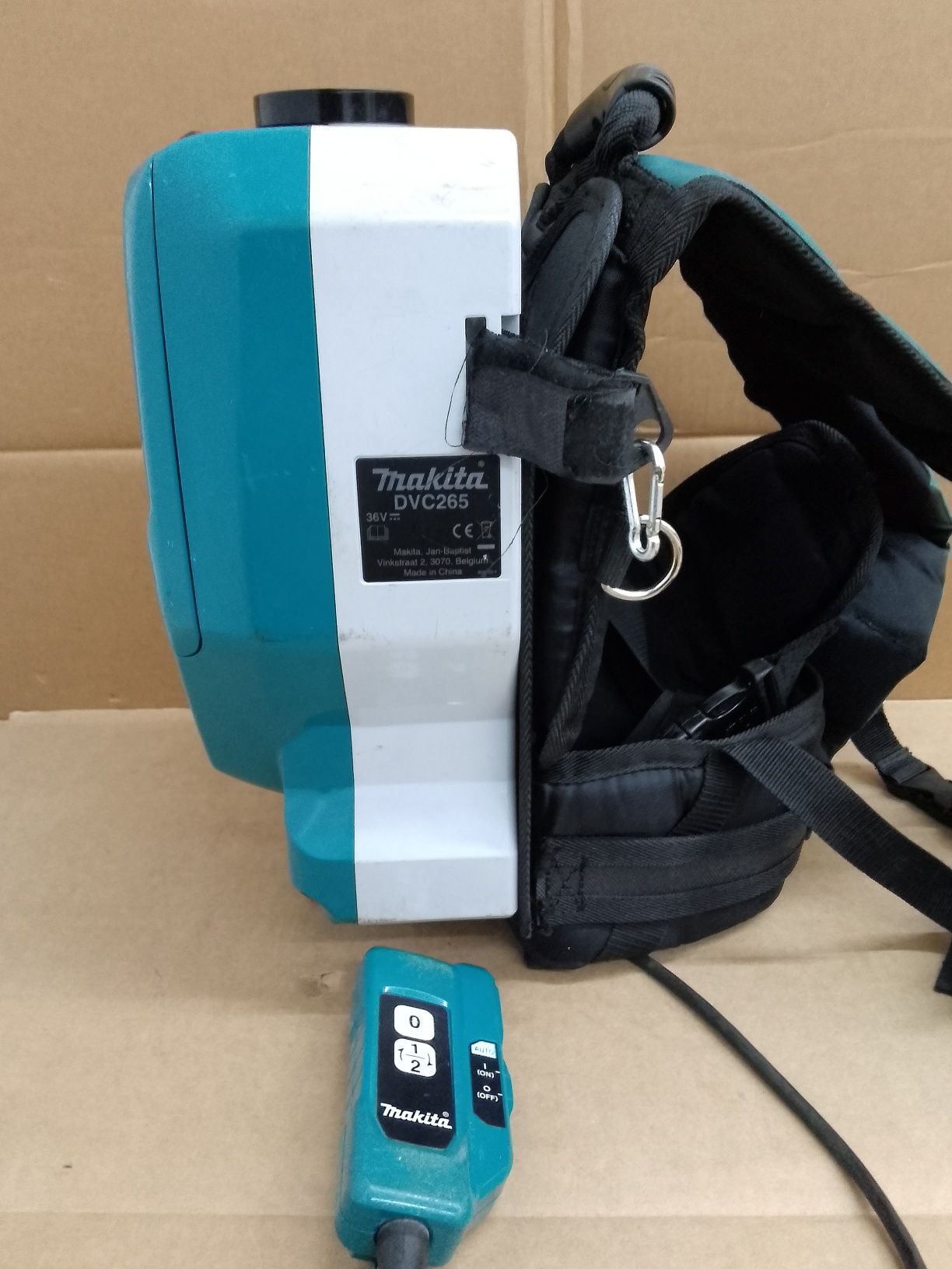 Makita DCV265 Akumulatorowy Odkurzacz Plecakowy Brushless 36V