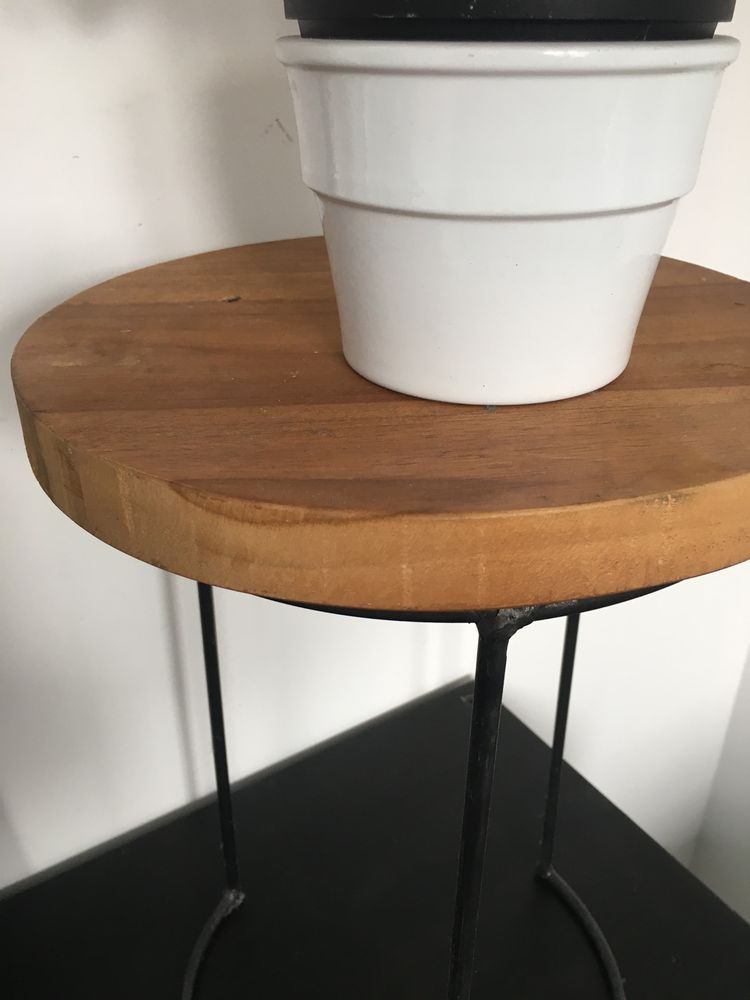 Stolik drewno i metal  nie Ikea