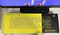 Ігрова механична клавіатура з RGB підсвітко HATOR rockfall evo optical