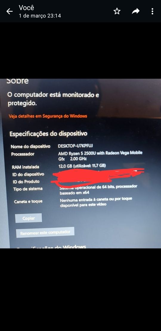 Vendo Portatil hp 15.6" 12gb ram 256ssd ryzen 5