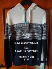 NOWA Tokyo Laundry  Bluza bawełniana z kapturem, 70% Bawełna, Roz. S-M