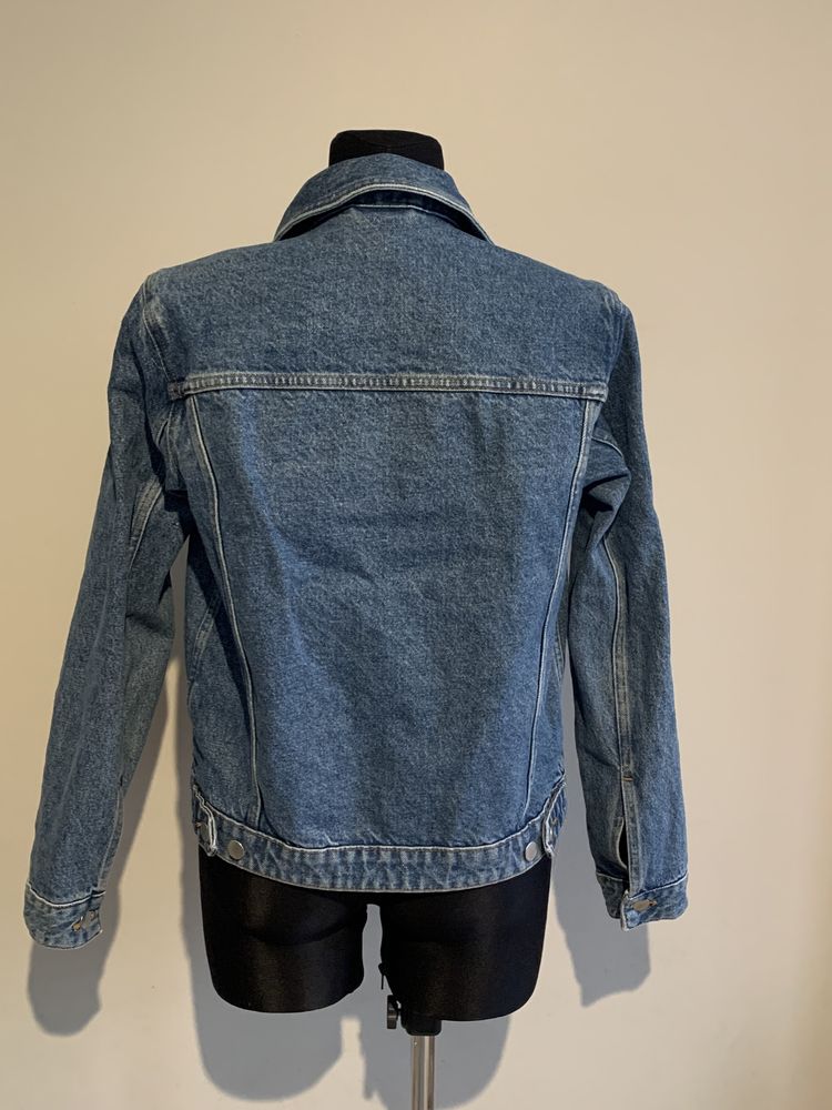 Kurtka katana jeansowa damska 36/s 38/m h&m z ozdobami
