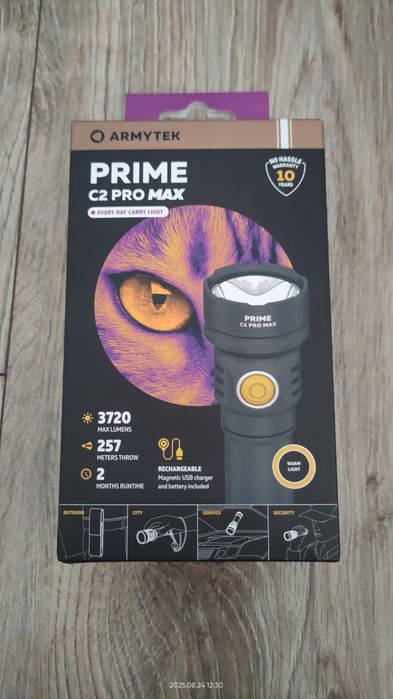Latarka Armytek Prime C2 Pro Max warm ciepły biały nowa