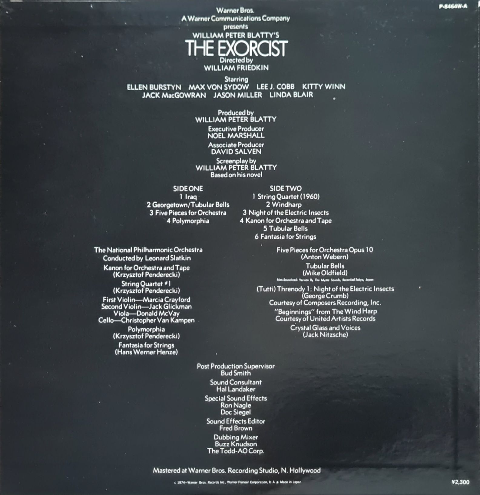 Egzorcysta, The Egzorcist - Japan vinyl