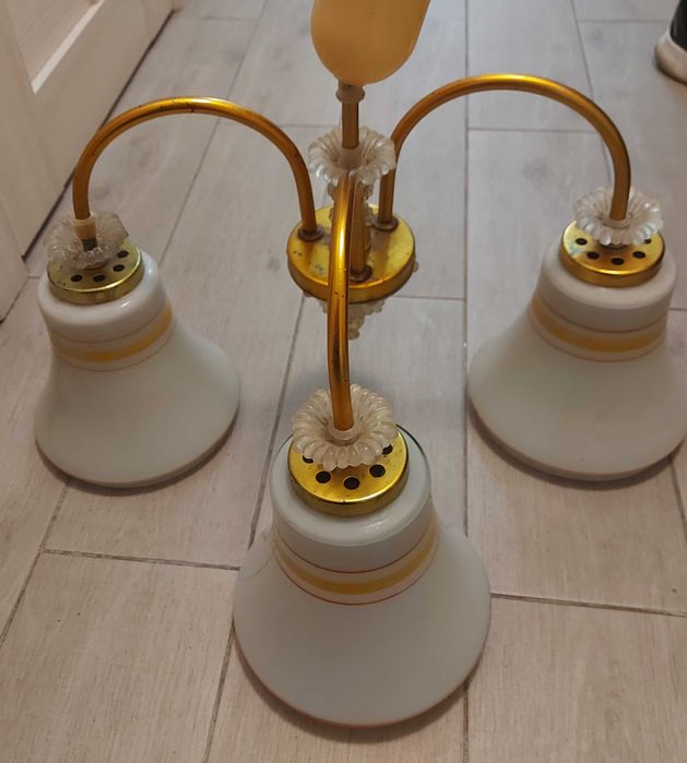 Люстра на 3 плафони часів СССР