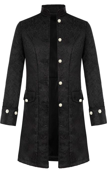 Rozm. MMęska gotycka Steampunk Vintage frak kurtka średniowieczny wikt