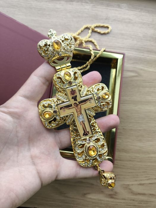 Хрест з прикрасами для священника. Хрест наперсний. Православний крест