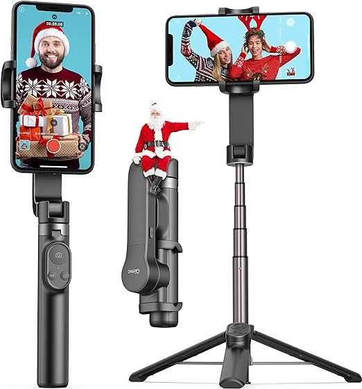 Stabilizator, statyw gimbalowy Qimic do smartfonów, selfie Stick