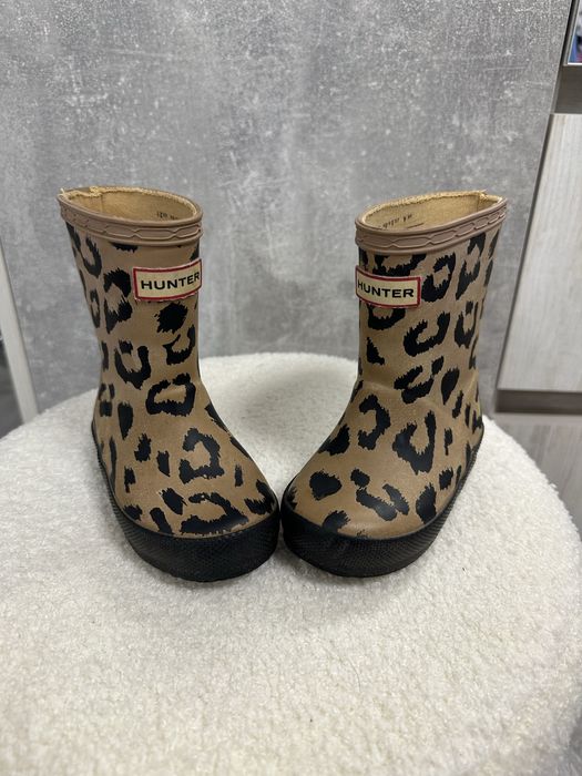 Сапоги ( гумаки ) дитячі леопардові Hunter