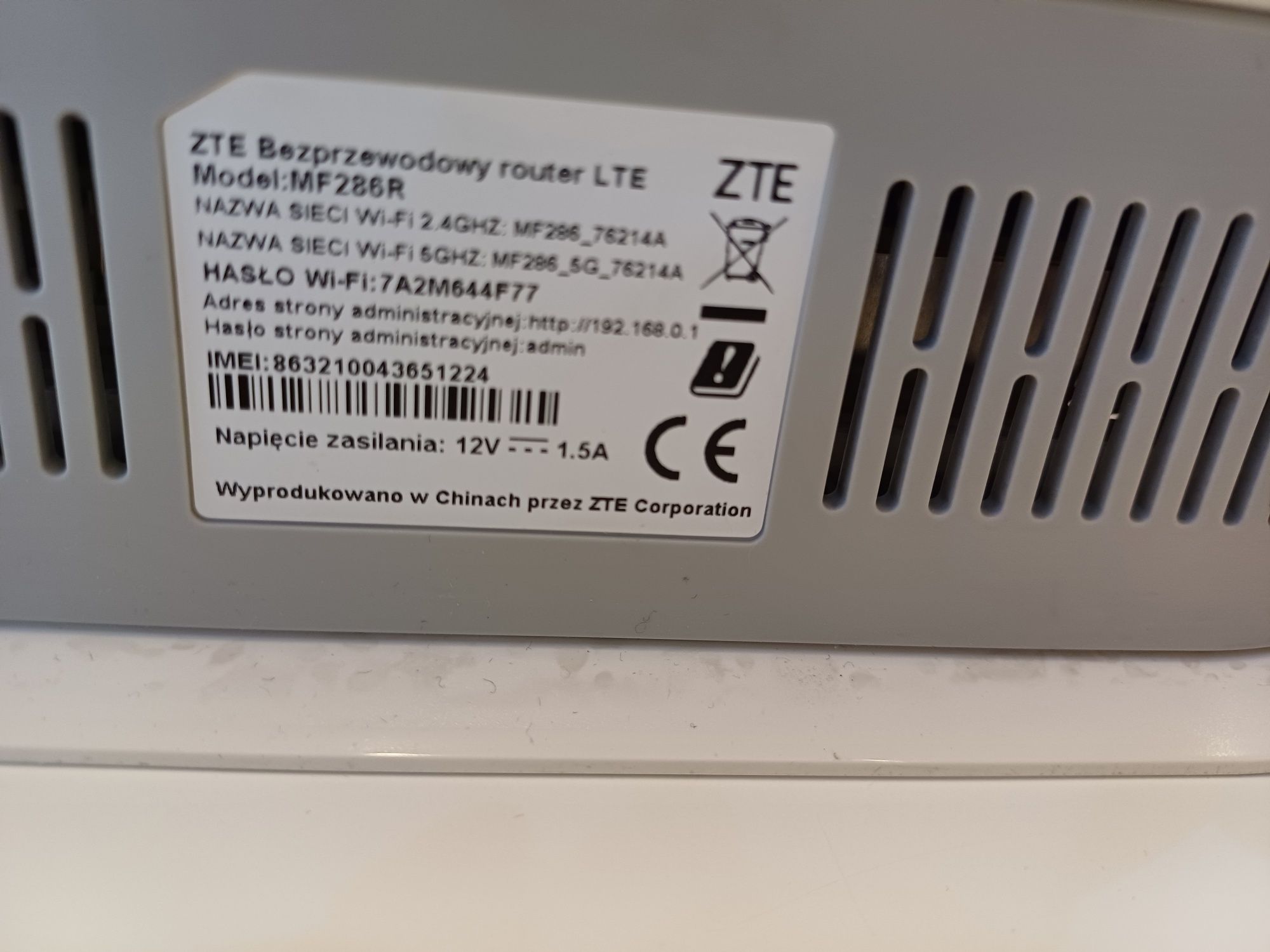 Router ZTE MF286R #wifi # każdy operator