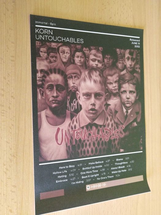 plakat zespołu muzycznego Korn