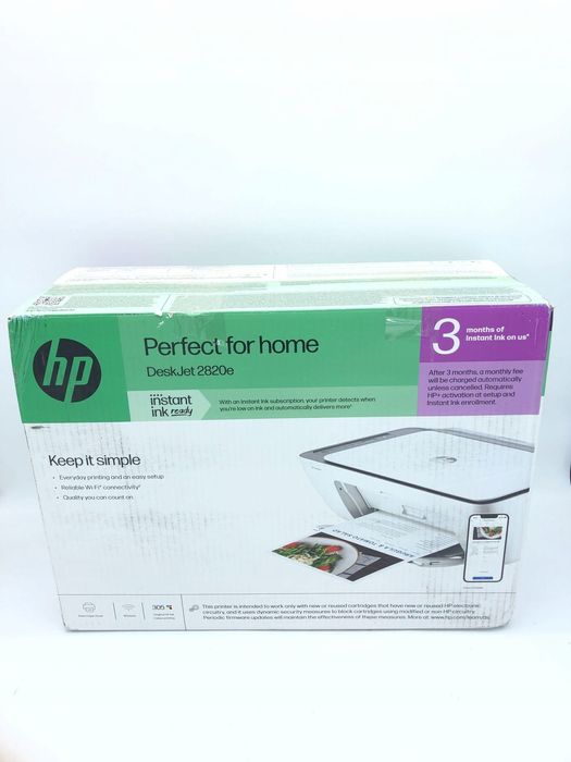 HP DeskJet 2820e drukarka skaner kopiarka WiFi 3 msc Instant Ink