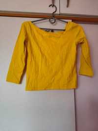 Intensywnie żołty crop top Mango r. XS