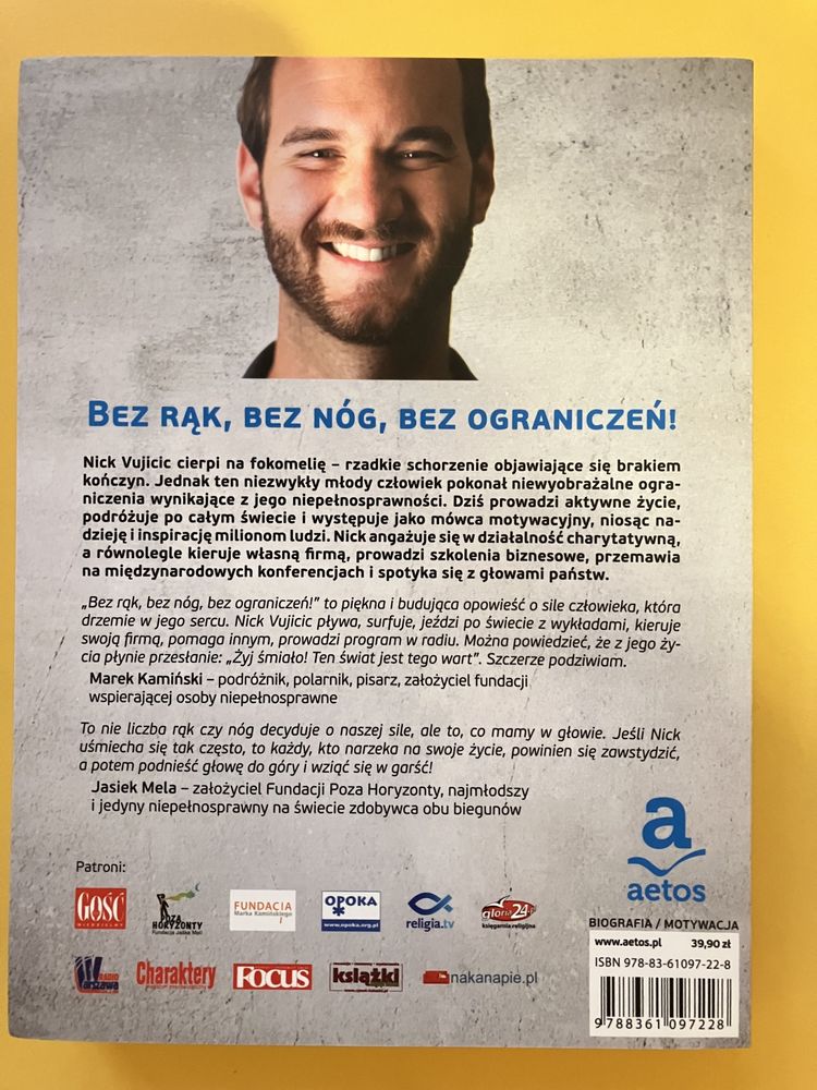 Bez rąk, bez nóg, bez ograniczeń! - Nick Vujicic