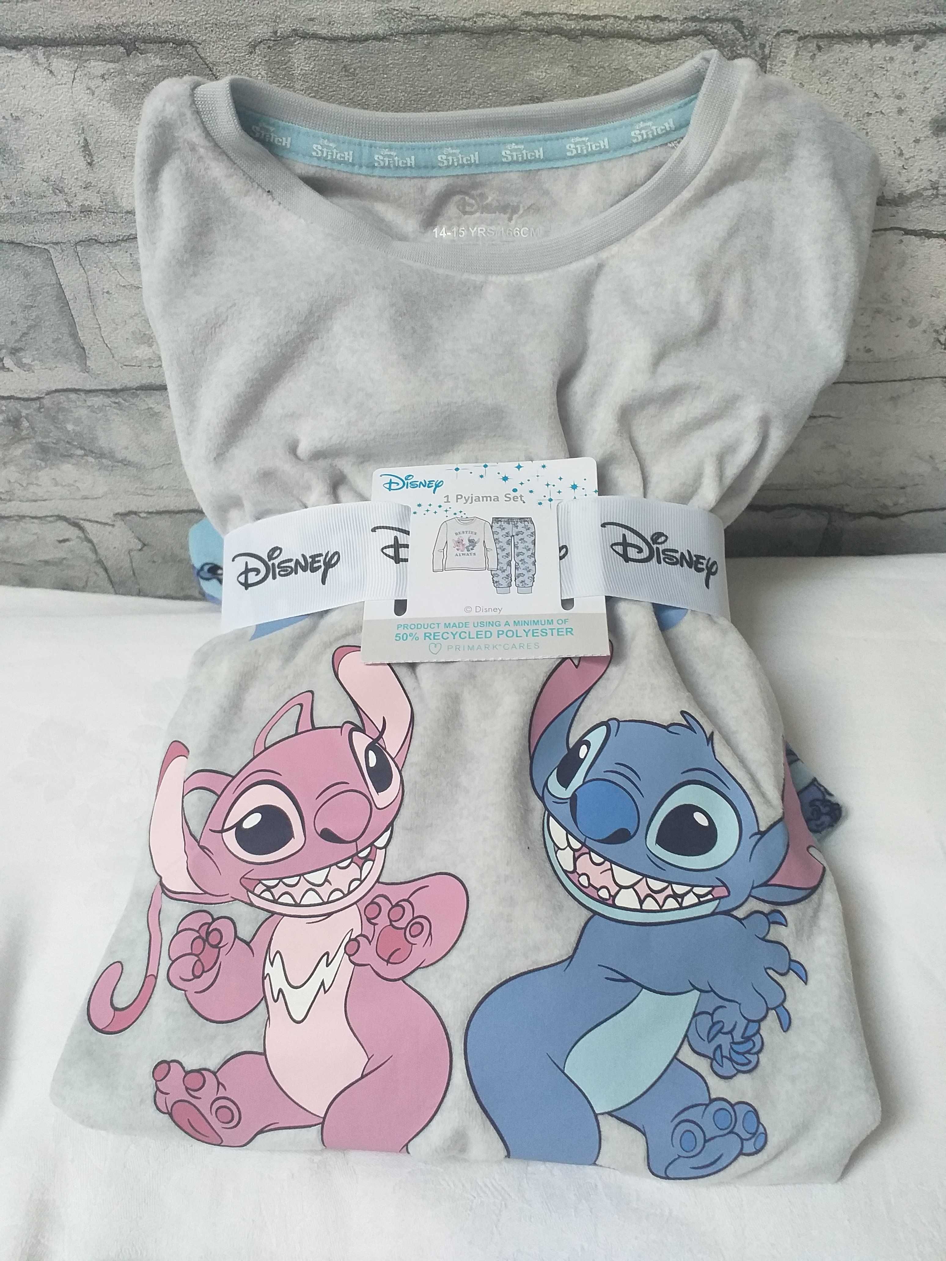 Piżama z weluru Disney Stitch Angel Primark