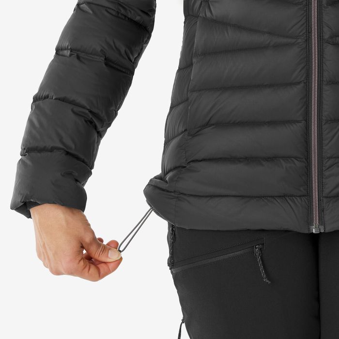 Casaco de penas de Trekking na montanha com capuz MT500 -10°C Mulher