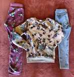 122/128 zestaw bluza,spodnie,leginsy,legginsy,getry.Bambi,Tuptuś.