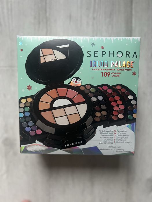 Zestaw prezentowy sephora igloo palace paleta do nakijazu 109 kolorow