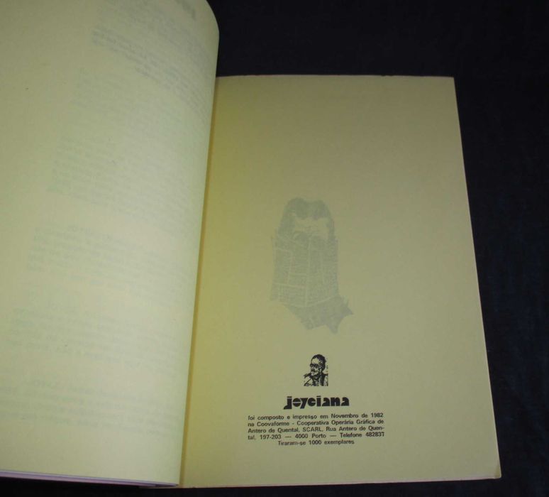 Livro Joyciana &etc 1982