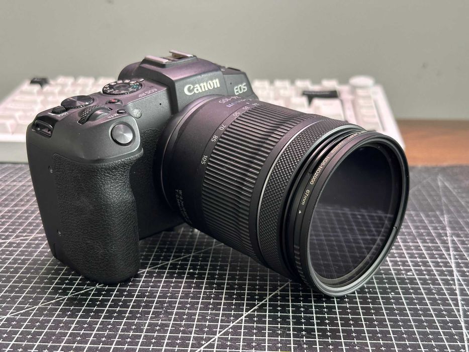 Camara Canon EOS RP + Lente R 24-105 + Filtro ND variavel (2 baterias)