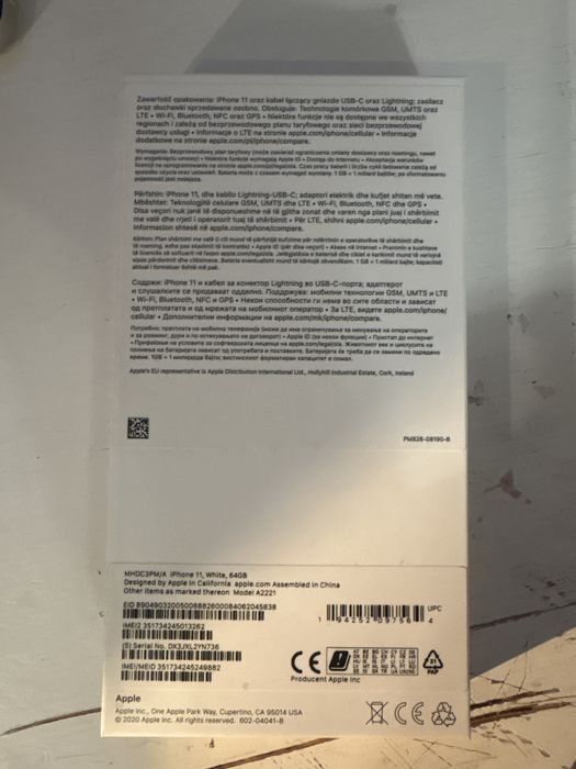 Iphone 11-64gb-84%-biały-bardzo dobry stan-pudełko-etui