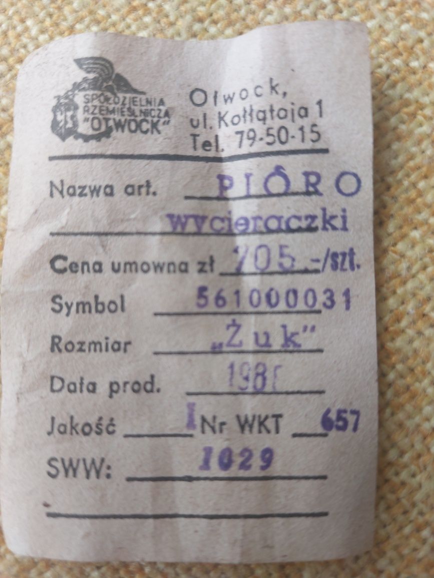 Żuk pióro wycieraczki oryginalne  1988 rok