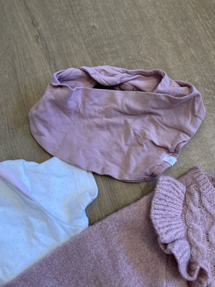 Paka zestaw 6 szt. ubrań roz. 62-68 body sweter