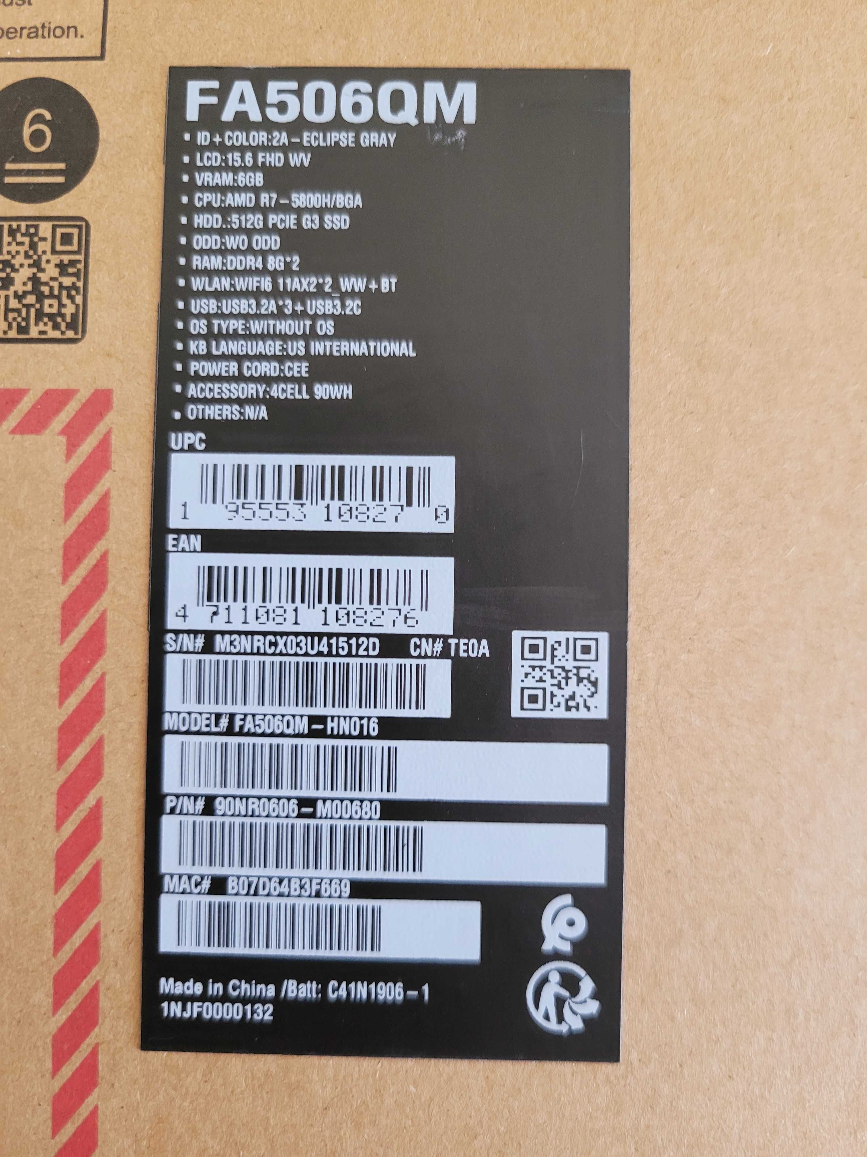 Asus TUF Gaming Laptop A15