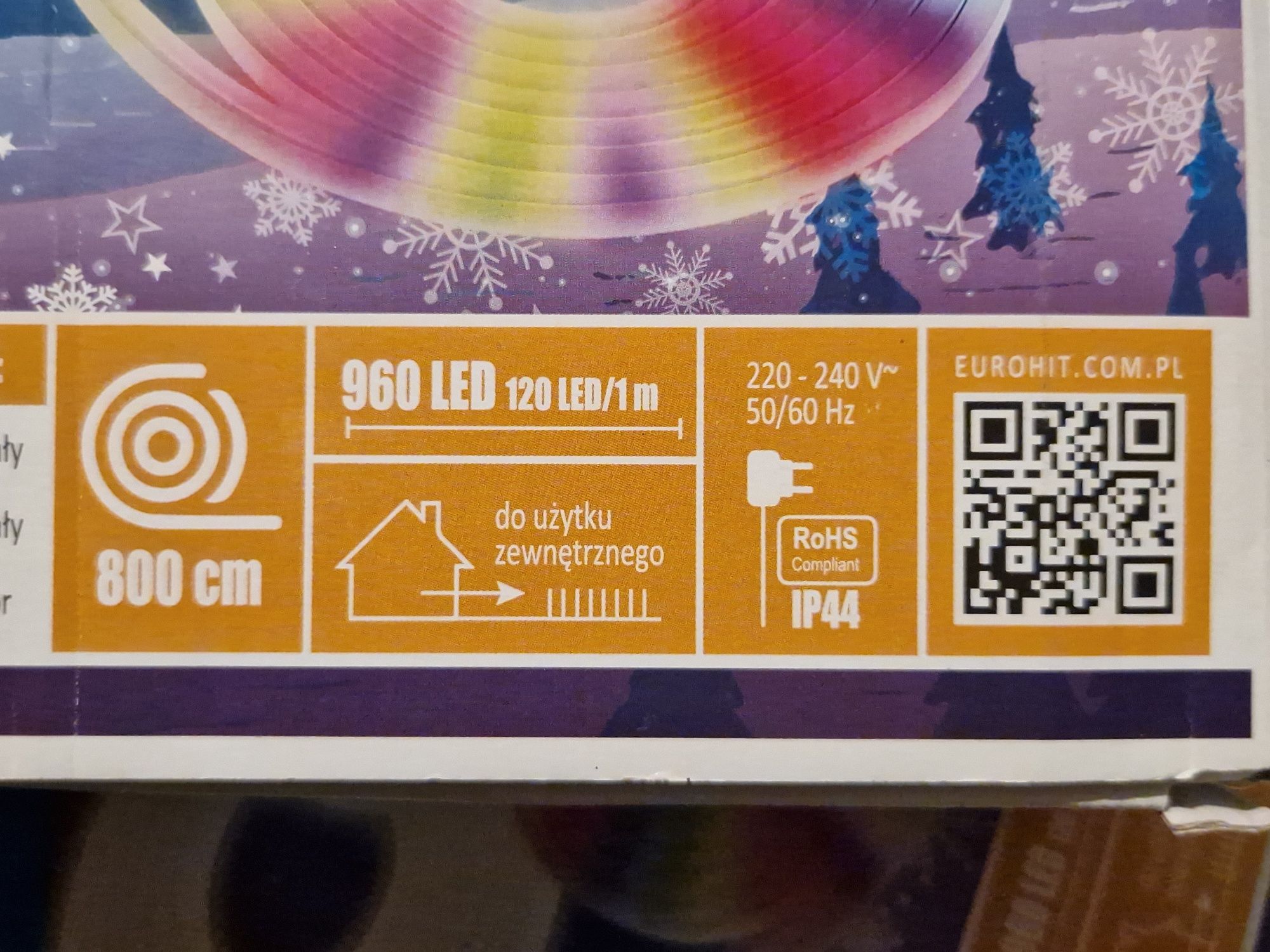 Wąż neonowy led elastyczny neon Nowy 8m