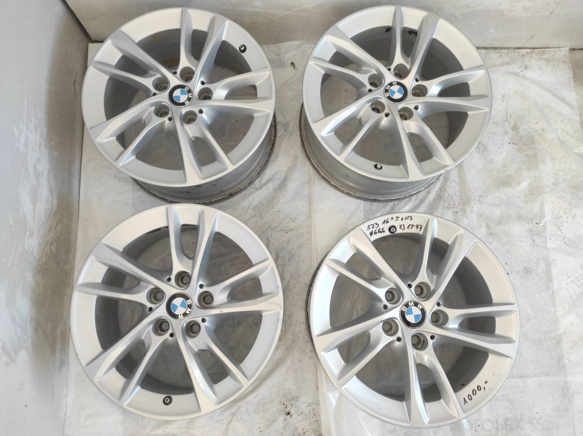 523 Felgi aluminiowe ORYGINAŁ BMW R 16 5x112 otwór 66,6 Bardzo Ładne