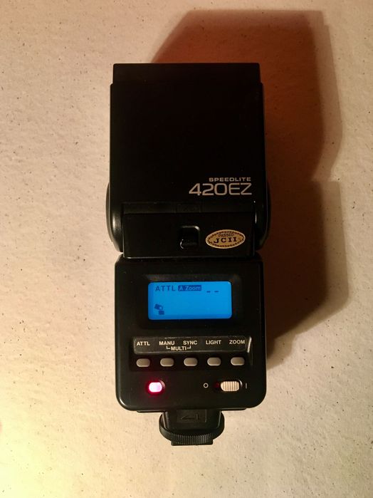 CANON FLASH Speedlite 420 EZ - anos 80 / 90 - a funcionar