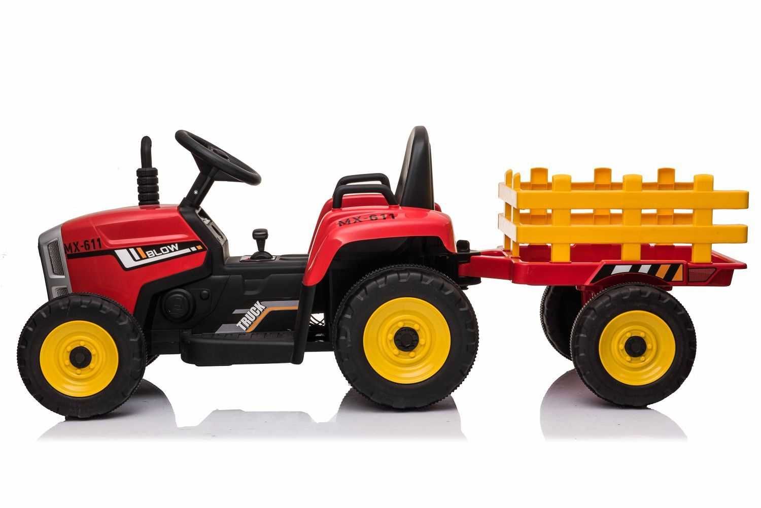 Autko TRAKTOR Z PRZYCZEPĄ BLOW NA AKUMULATOR pojazd jeździk samochód