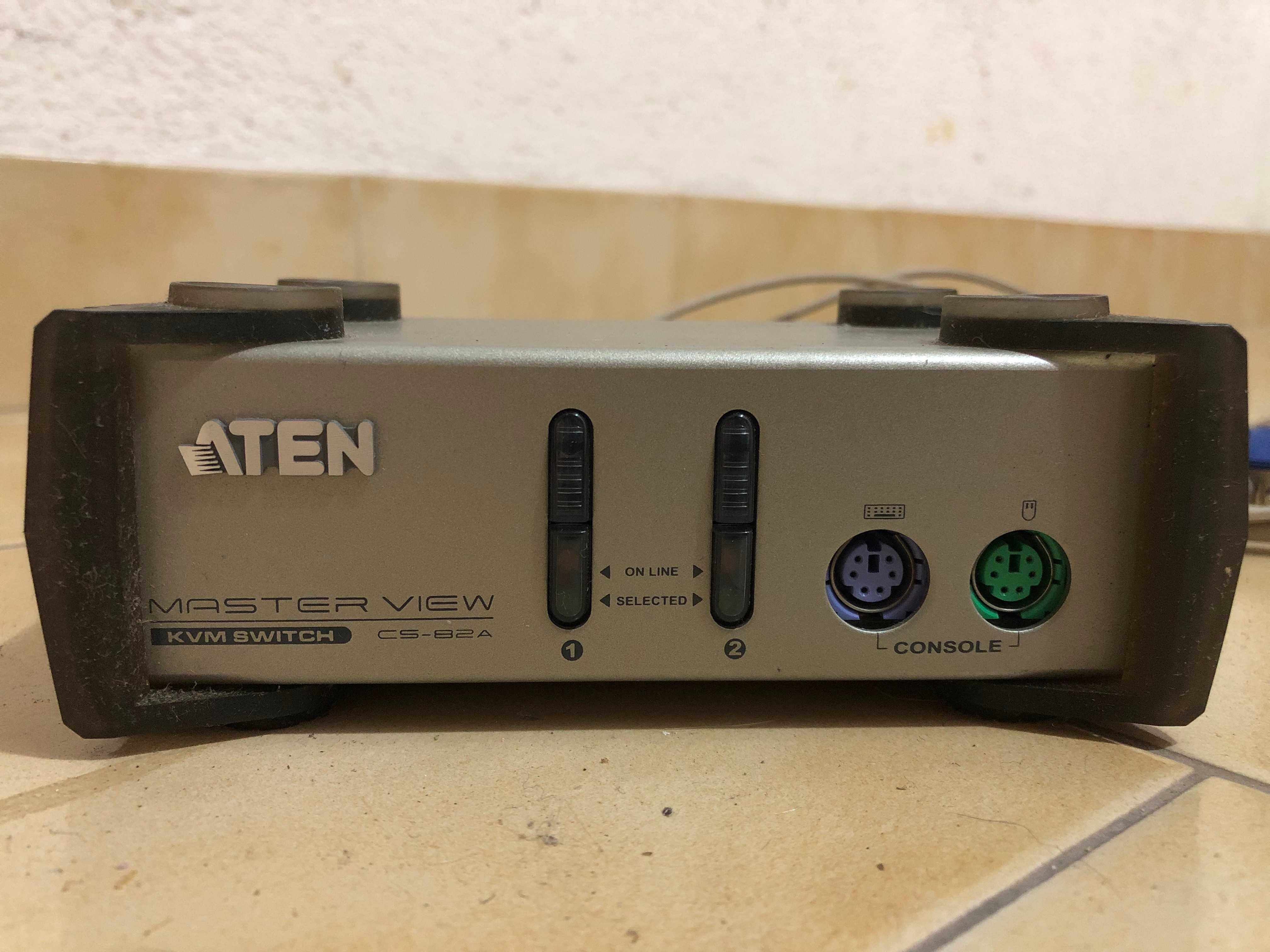 ATEN Comutador KVM de 2 portas PS/2- VGA | Cinzento claro