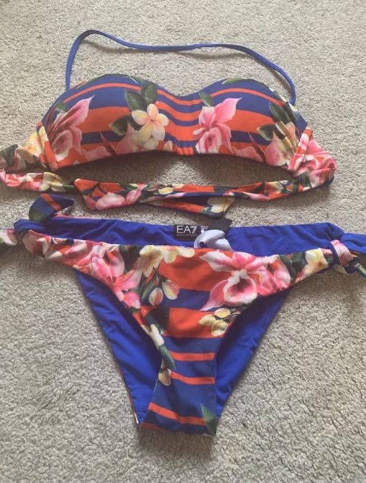 EA7 Emporio Armani strój kąpielowy bikini S nowy 2 częściowy