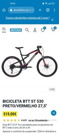 Bicicleta Rockrider 530s