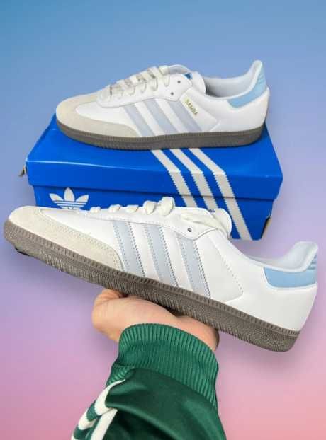 Adidas Samba White Halo Blue T. Eu 39 1/3