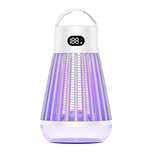 Lampa na komary 2w1 kempingowa LED USB-C 2000 V wodoodporna biała
