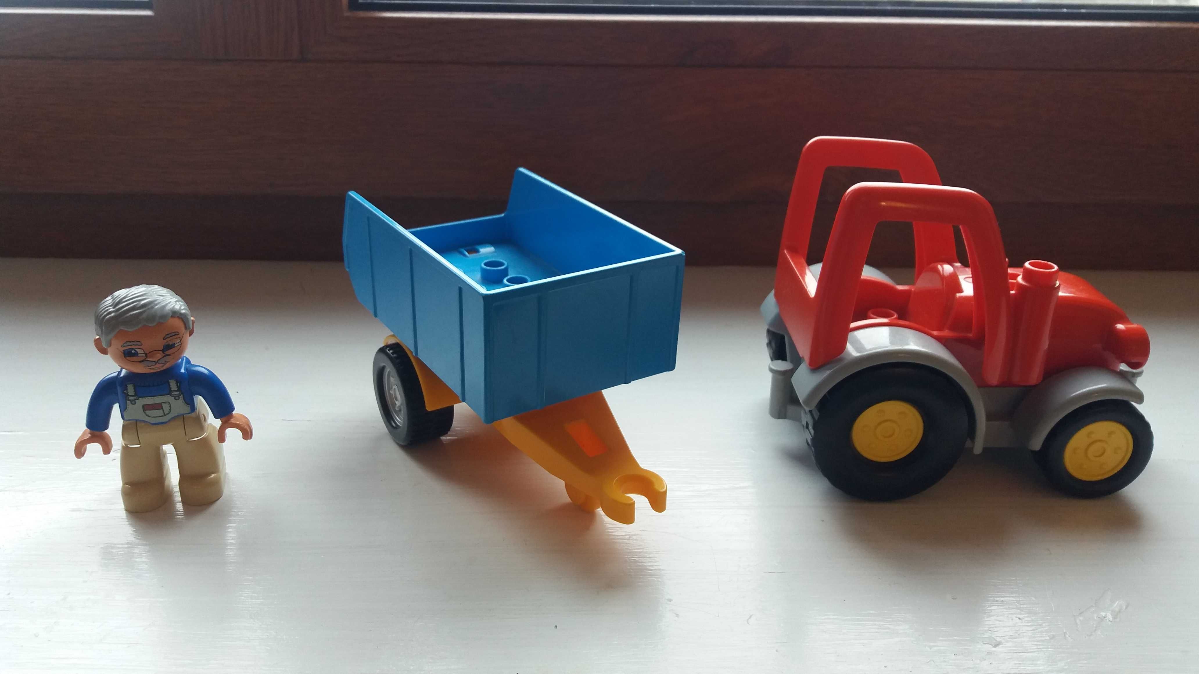 Lego DUPLO Traktor, Przyczepa i Farmer - stan bdb.