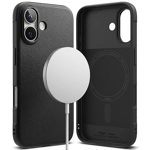 Etui Ringke Onyx MagSafe na iPhone 16 - czarny
