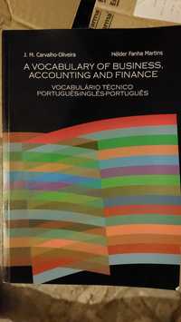 A vocabulary of business accounting and finance