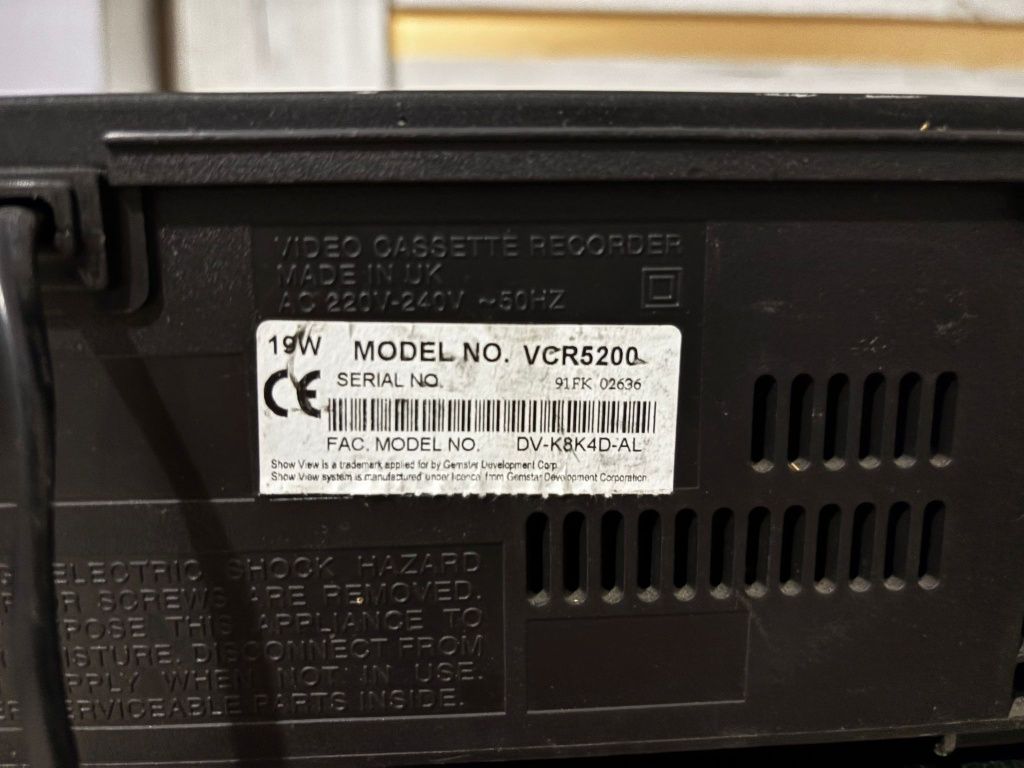 Odtwarzacz VHS video magnetowid hifi