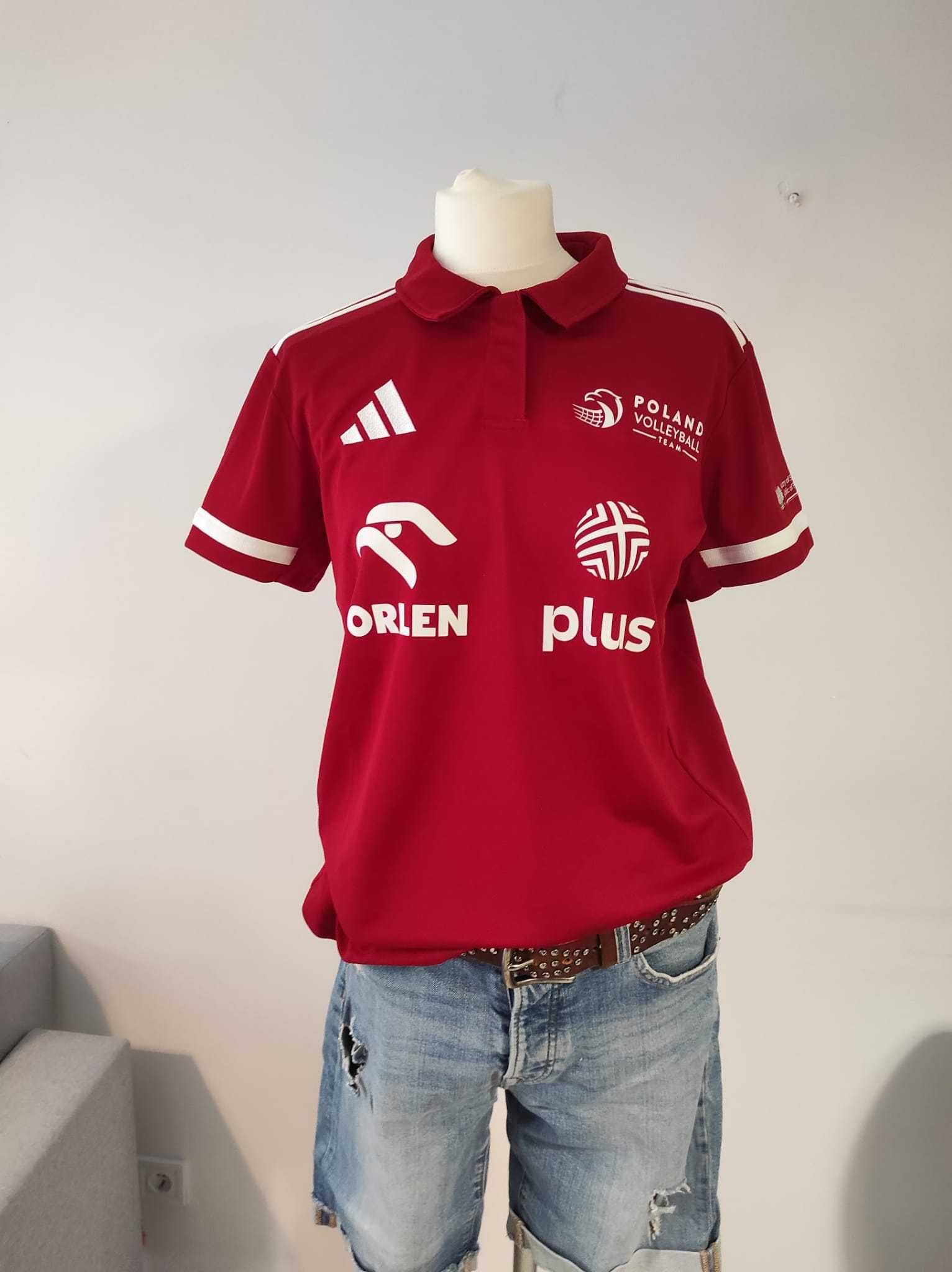 Koszulka Polo, Adidas, nowa, reprezentacja Polski, siatkówka