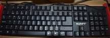 teclado e rato com fio kunft
